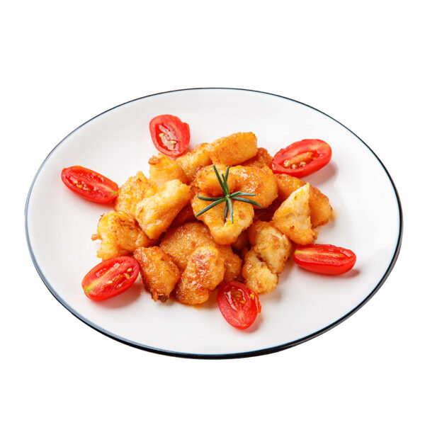 紅杉宅料理｜紅杉食品｜料理包/冷凍食品/團購/批發商/食品工廠/客製化料理包/調理包_酥脆菲力魚塊佐糖醋-橙汁醬